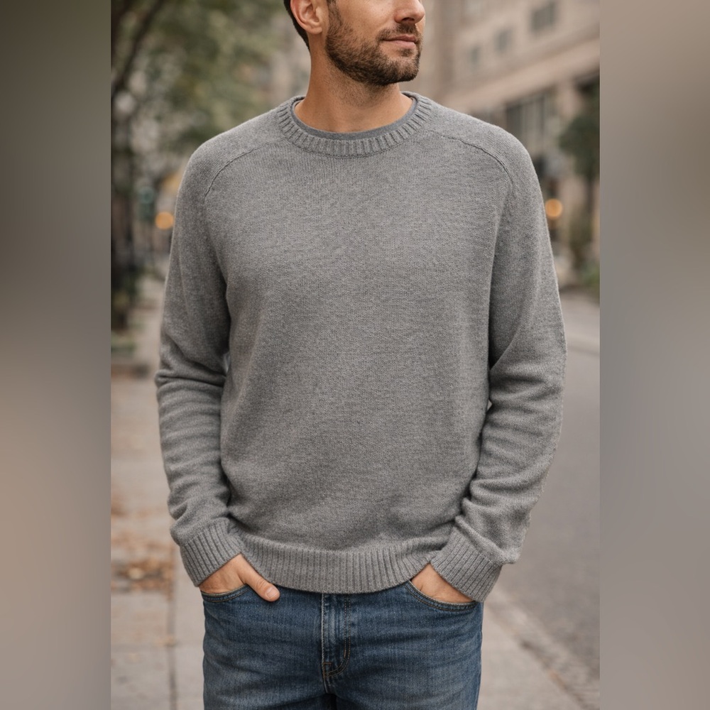 St. John’s Bay Gray Crewneck Sweater – XL – 100% Cotton